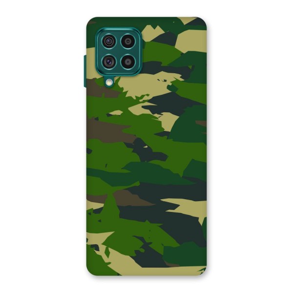 Green Camouflage Army Back Case for Galaxy F62