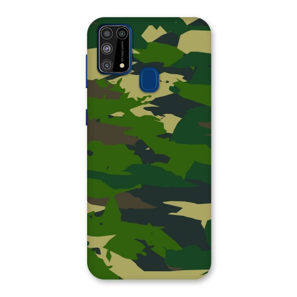 Green Camouflage Army Back Case for Galaxy M31