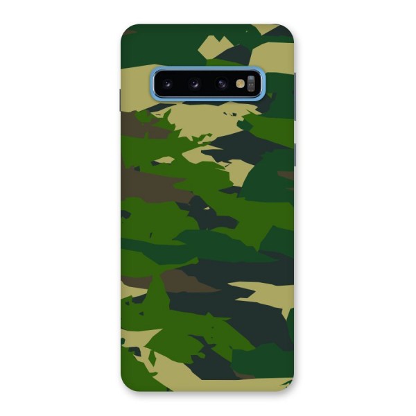 Green Camouflage Army Back Case for Galaxy S10