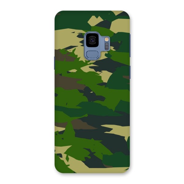 Green Camouflage Army Back Case for Galaxy S9