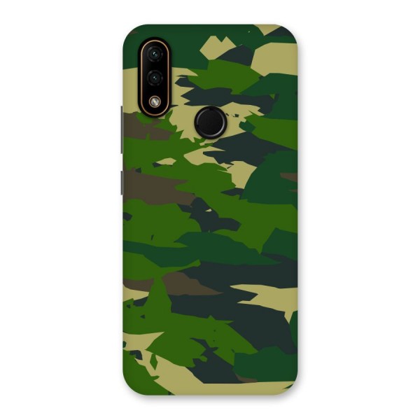 Green Camouflage Army Back Case for Lenovo A6 Note