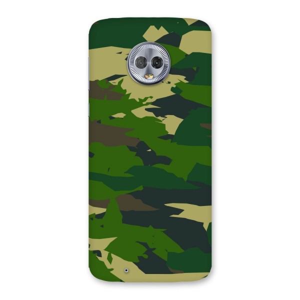 Green Camouflage Army Back Case for Moto G6