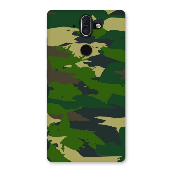 Green Camouflage Army Back Case for Nokia 8 Sirocco