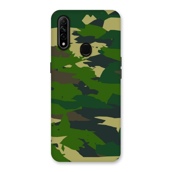 Green Camouflage Army Back Case for Oppo A31