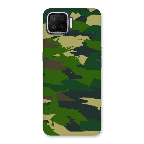 Green Camouflage Army Back Case for Oppo F17