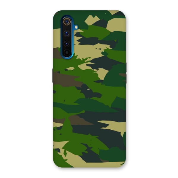 Green Camouflage Army Back Case for Realme 6 Pro