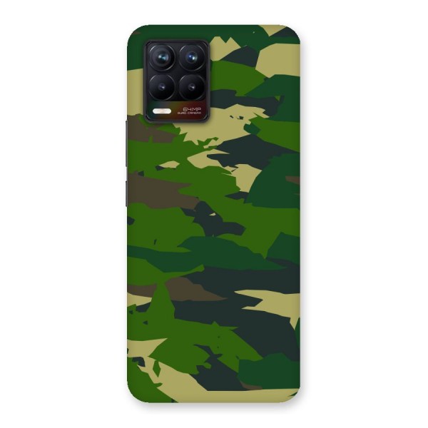 Green Camouflage Army Back Case for Realme 8