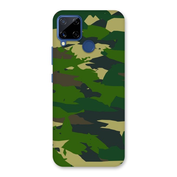 Green Camouflage Army Back Case for Realme C12