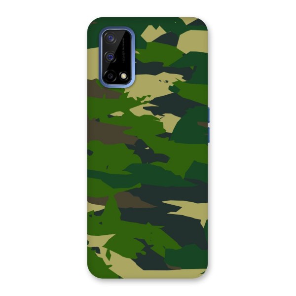 Green Camouflage Army Back Case for Realme Narzo 30 Pro