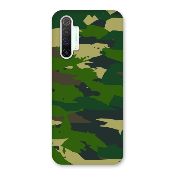 Green Camouflage Army Back Case for Realme X3