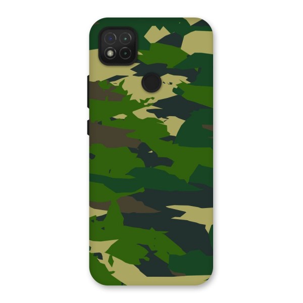 Green Camouflage Army Back Case for Redmi 9C