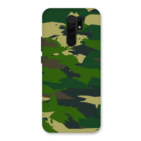 Green Camouflage Army Back Case for Redmi 9 Prime