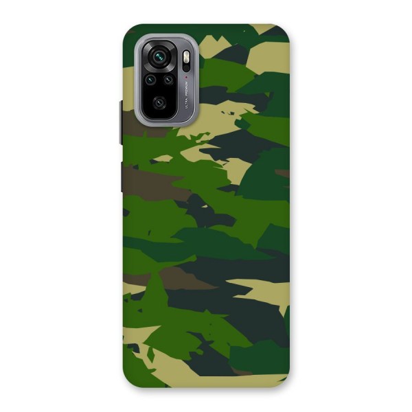 Green Camouflage Army Back Case for Redmi Note 10