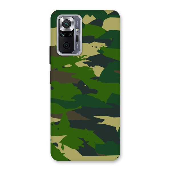 Green Camouflage Army Back Case for Redmi Note 10 Pro