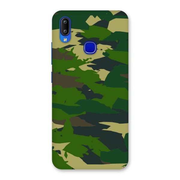 Green Camouflage Army Back Case for Vivo Y91