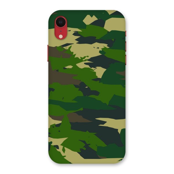 Green Camouflage Army Back Case for iPhone XR