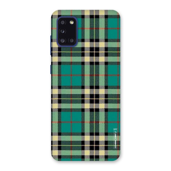 Green Check Back Case for Galaxy A31