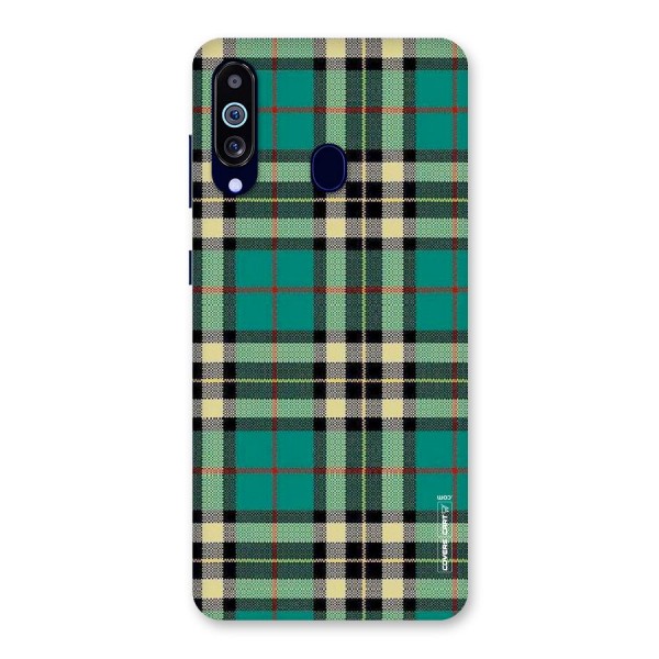 Green Check Back Case for Galaxy A60