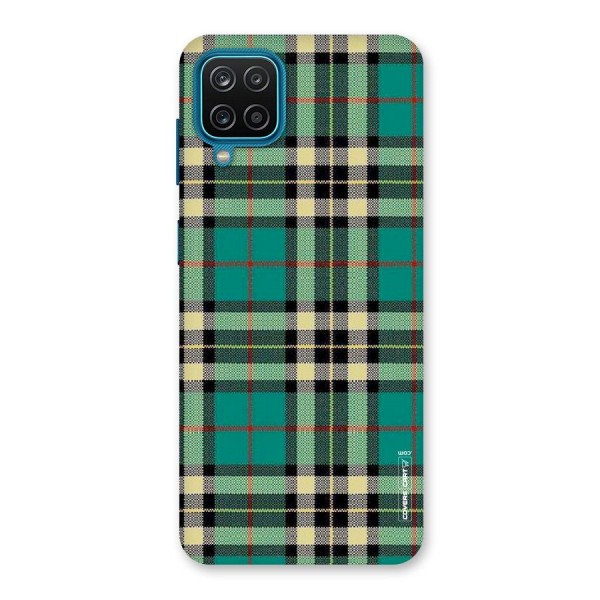 Green Check Back Case for Galaxy F12