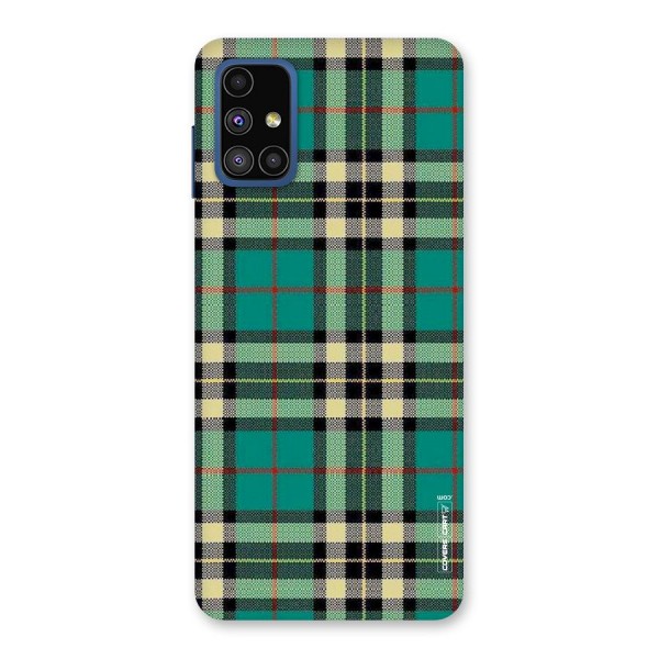 Green Check Back Case for Galaxy M51