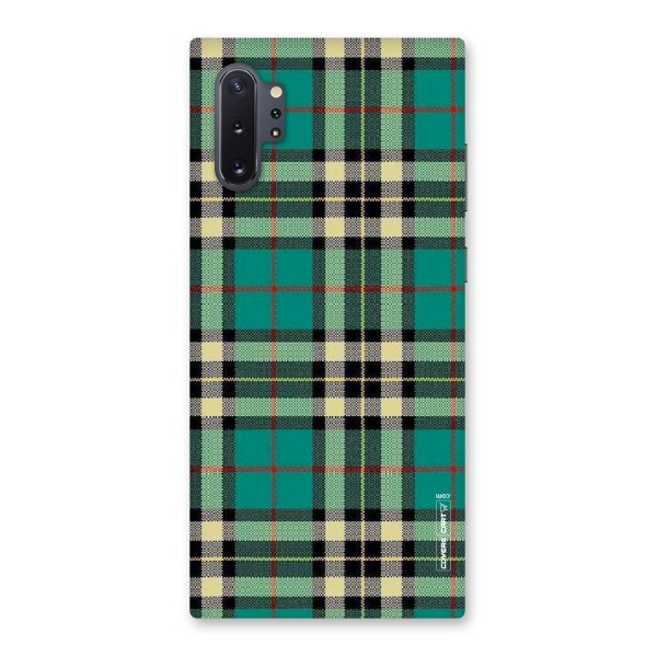 Green Check Back Case for Galaxy Note 10 Plus