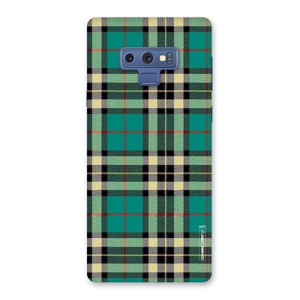 Green Check Back Case for Galaxy Note 9