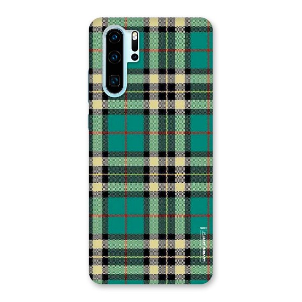 Green Check Back Case for Huawei P30 Pro