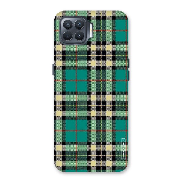 Green Check Back Case for Oppo F17 Pro