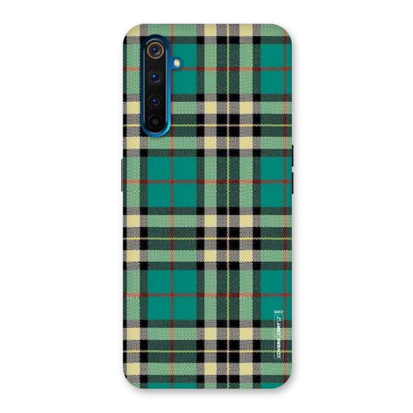 Green Check Back Case for Realme 6 Pro