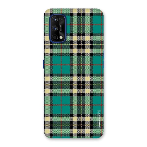 Green Check Back Case for Realme 7 Pro