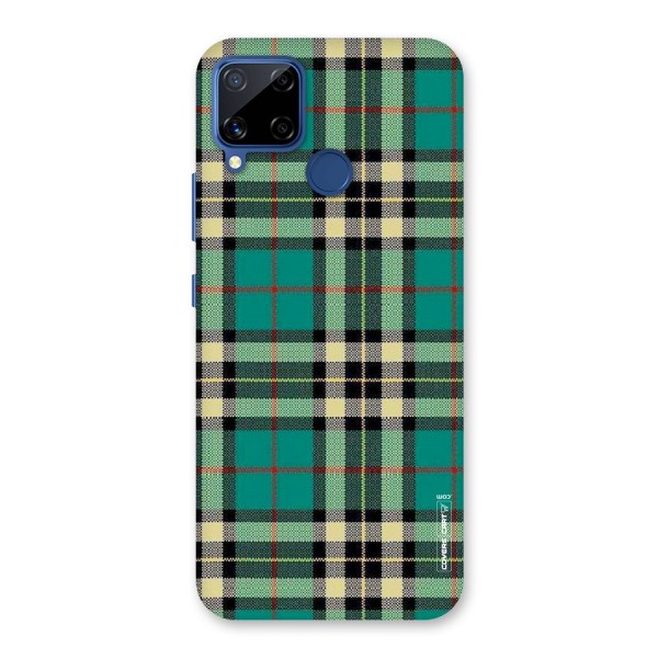 Green Check Back Case for Realme C12