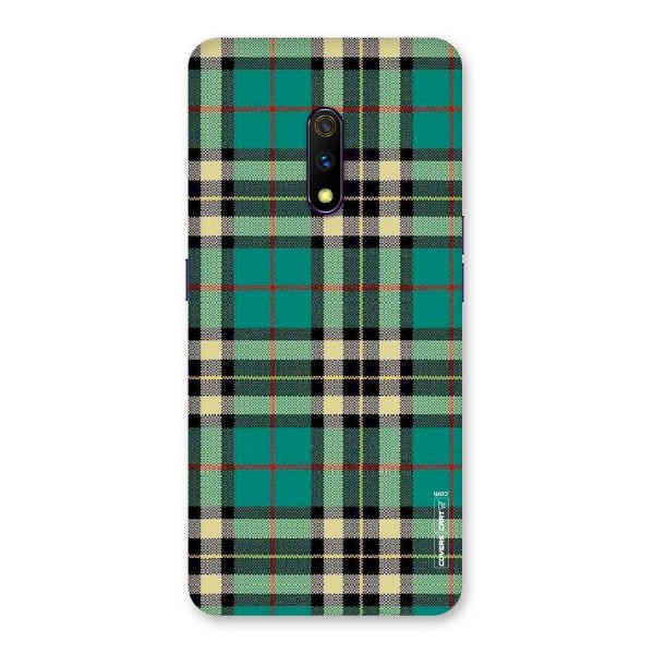 Green Check Back Case for Realme X