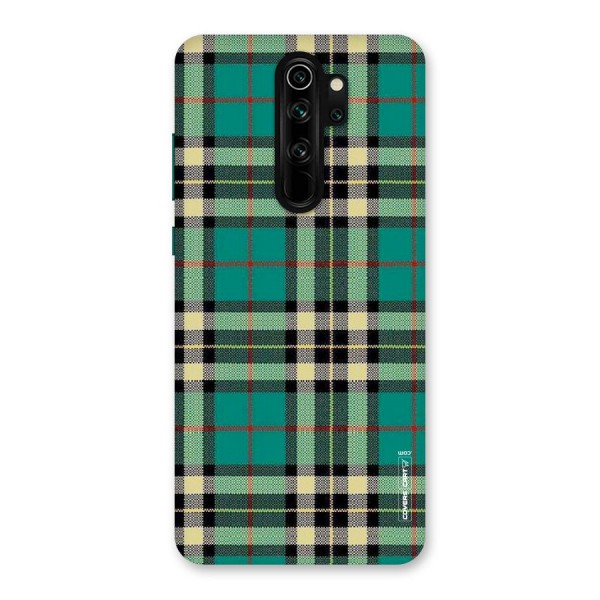 Green Check Back Case for Redmi Note 8 Pro