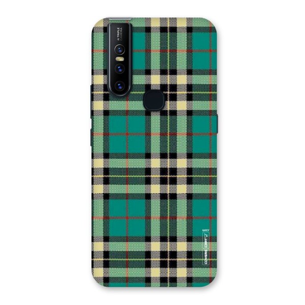 Green Check Back Case for Vivo V15