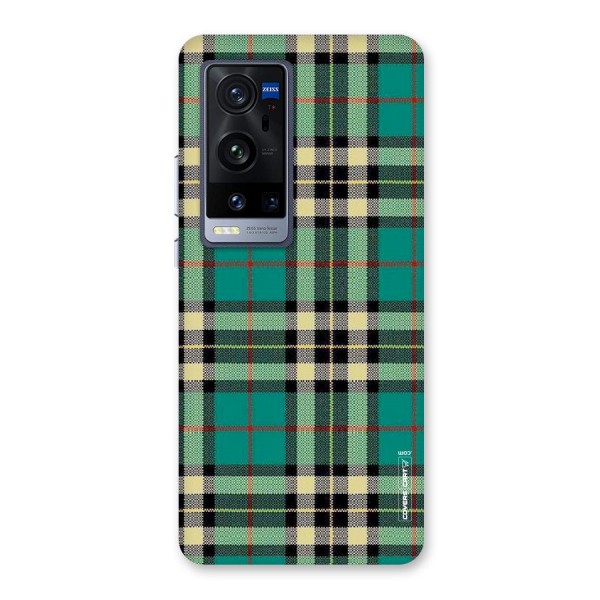 Green Check Back Case for Vivo X60 Pro Plus