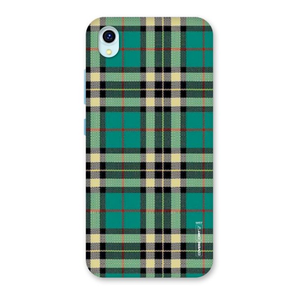 Green Check Back Case for Vivo Y1s