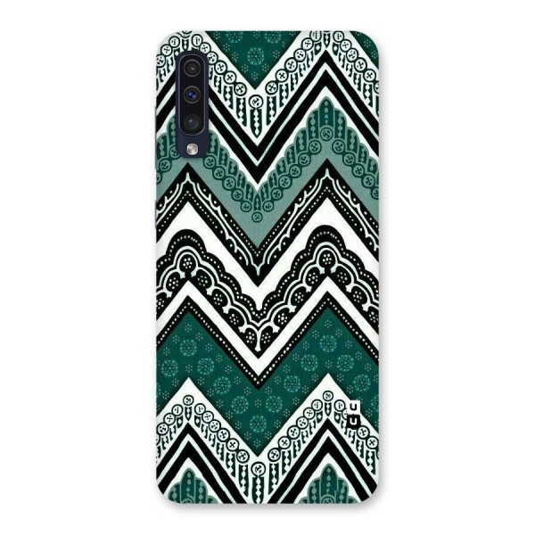 Green Chevron Back Case for Galaxy A50