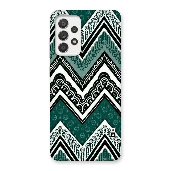 Green Chevron Back Case for Galaxy A52