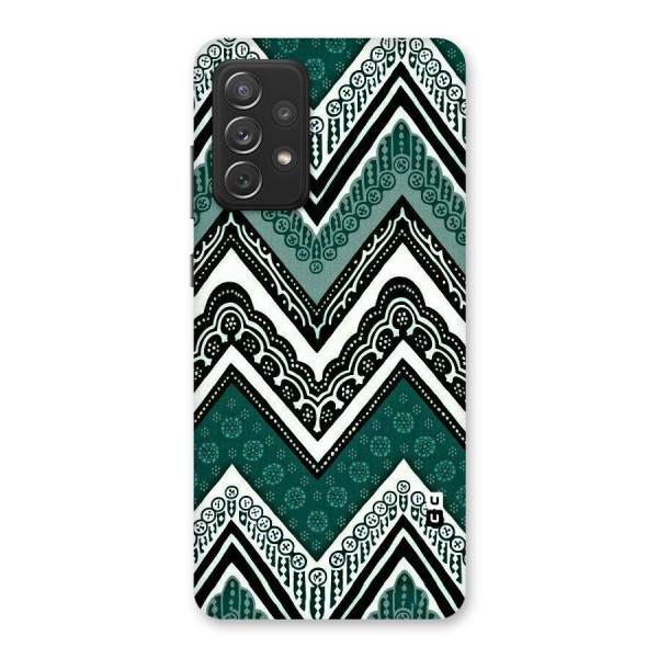 Green Chevron Back Case for Galaxy A72