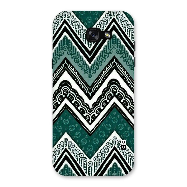 Green Chevron Back Case for Galaxy A7 (2017)