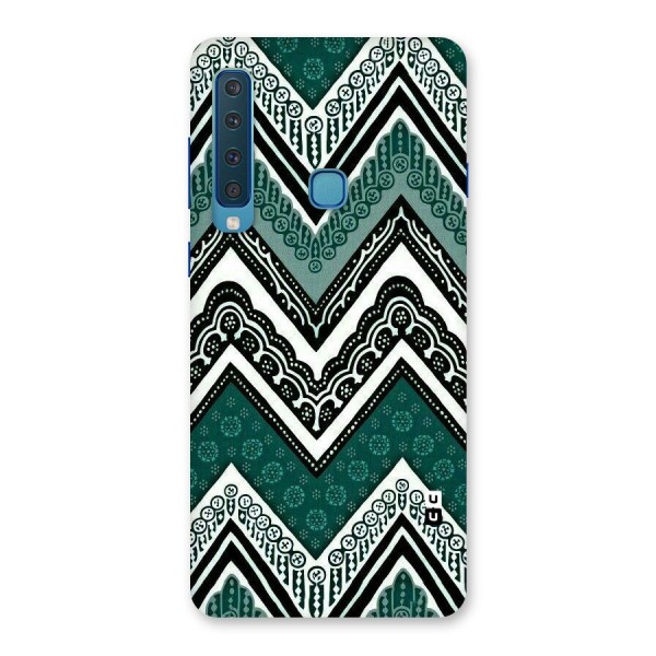 Green Chevron Back Case for Galaxy A9 (2018)