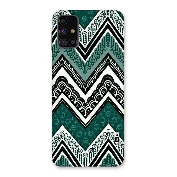 Green Chevron Back Case for Galaxy M31s