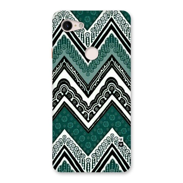 Green Chevron Back Case for Google Pixel 3 XL