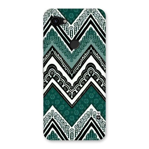 Green Chevron Back Case for Google Pixel 3a XL