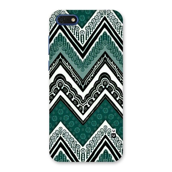 Green Chevron Back Case for Honor 7s