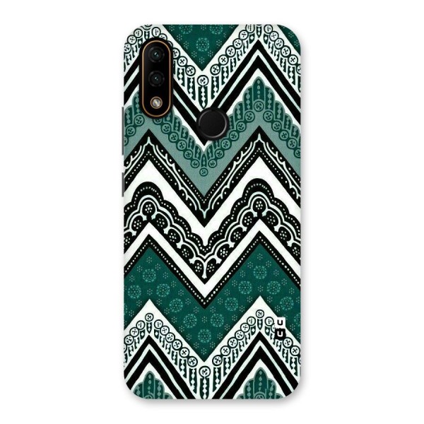 Green Chevron Back Case for Lenovo A6 Note