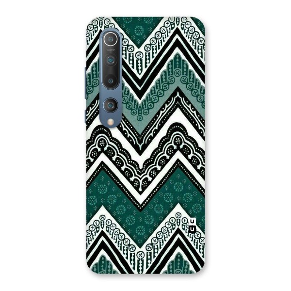 Green Chevron Back Case for Mi 10