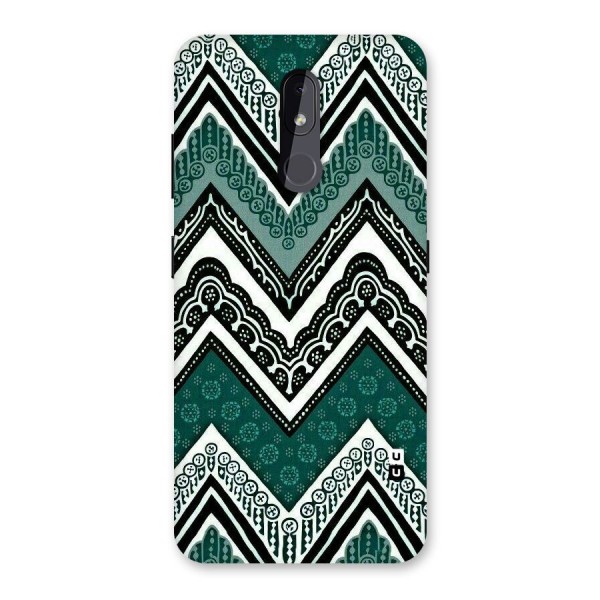 Green Chevron Back Case for Nokia 3.2