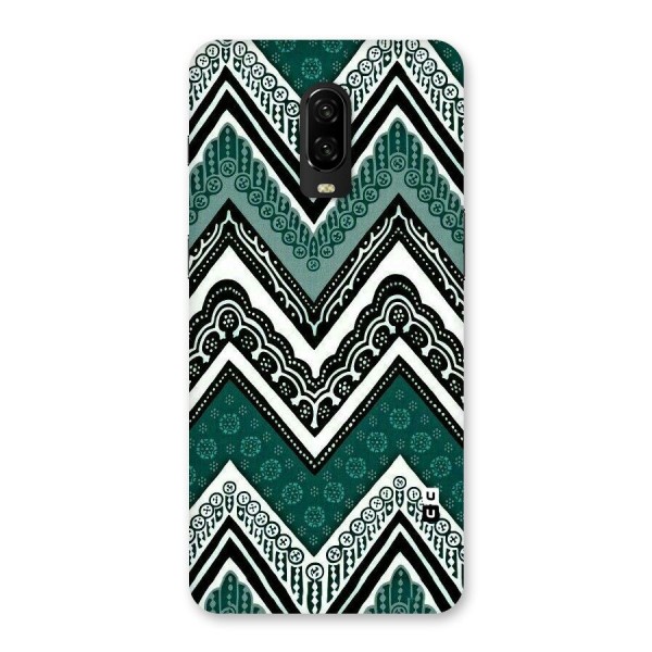 Green Chevron Back Case for OnePlus 6T