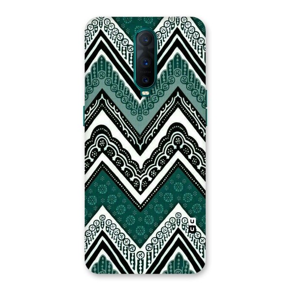 Green Chevron Back Case for Oppo R17 Pro